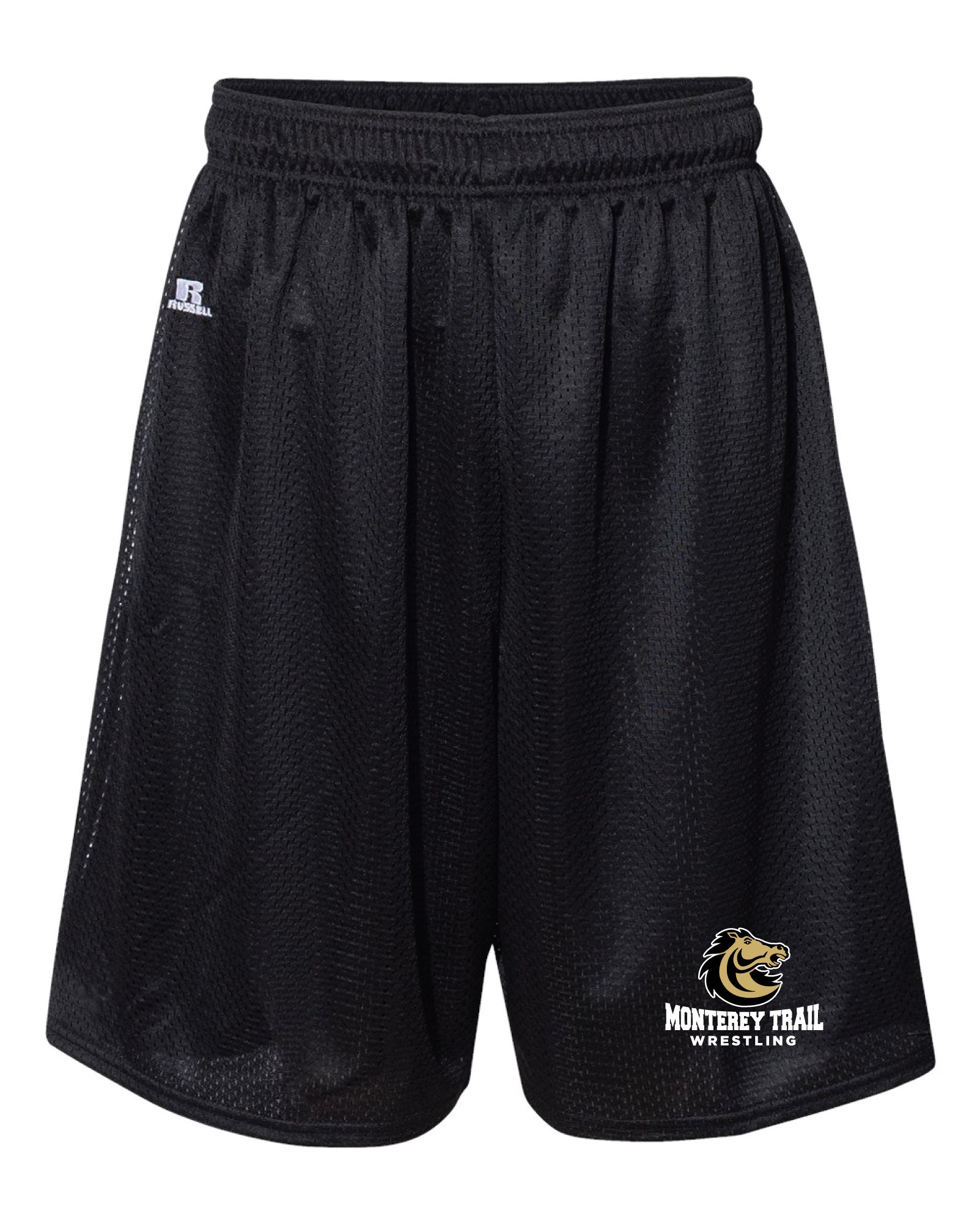 Monterey Trail Wrestling Russell Athletic Tech Shorts - Black - 5KounT2018