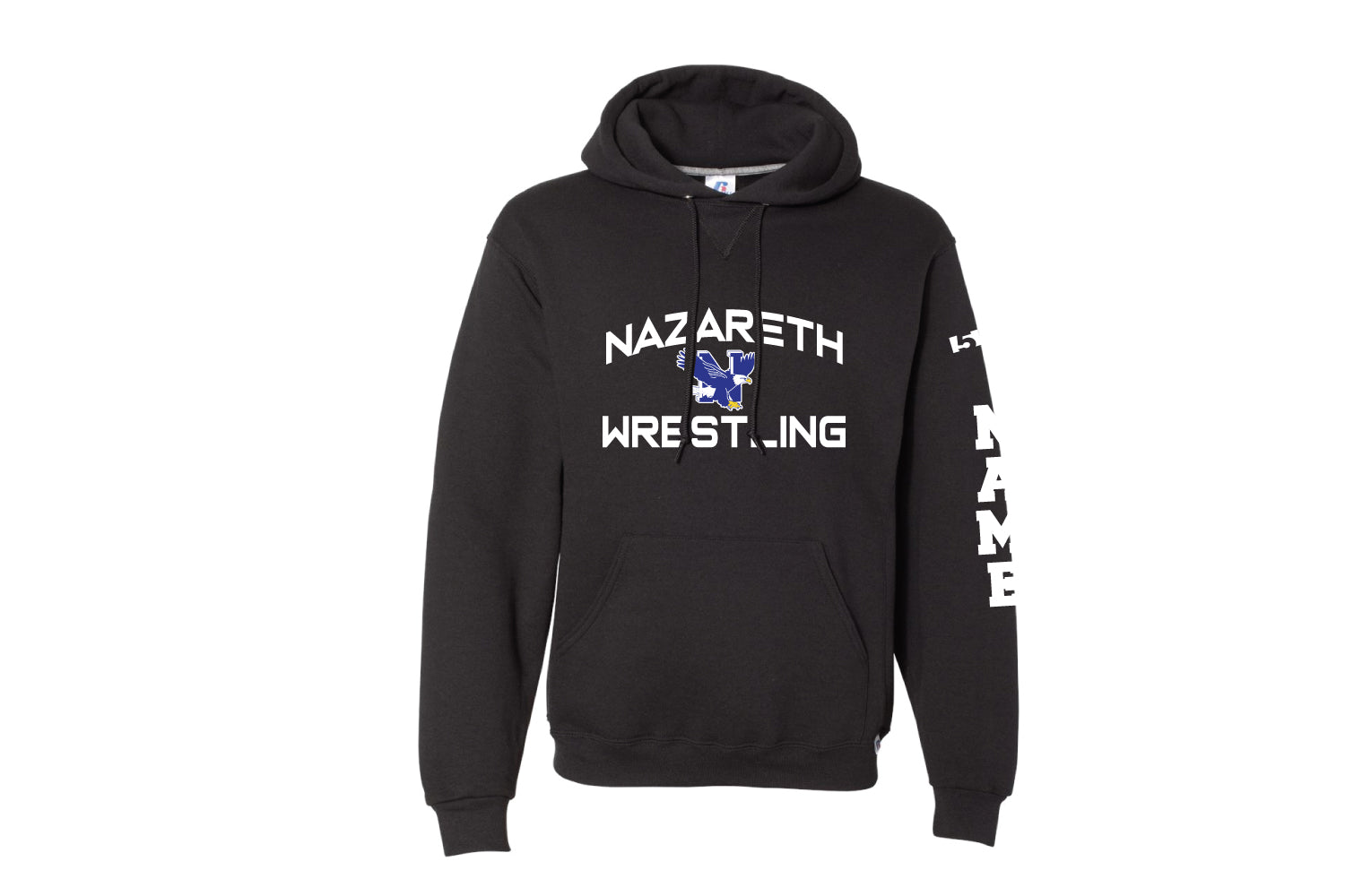 Nazareth Wrestling Cotton Hoodie - Black