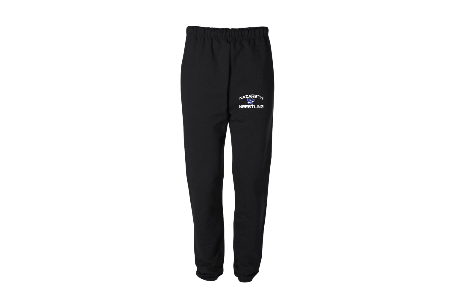 Nazareth Wrestling Cotton Sweatpants - Black