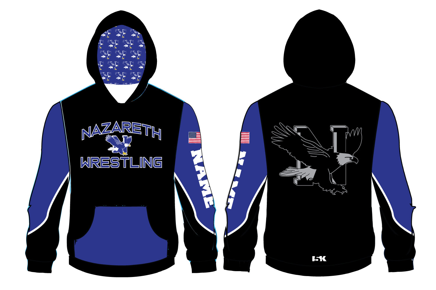 Nazareth Wrestling Sublimated Hoodie