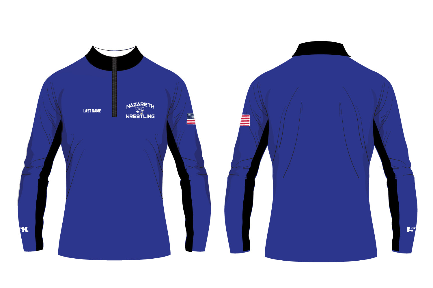 Nazareth Wrestling Sublimated Quarter Zip