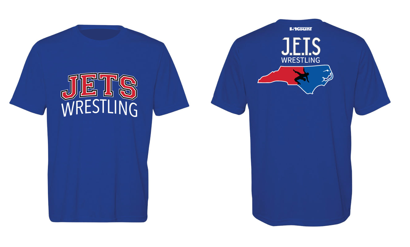 NC Jets Wrestling DryFit Performance Tee - Royal - 5KounT