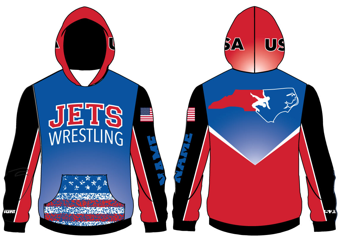 NC Jets Wrestling Sublimated Hoodie - 5KounT