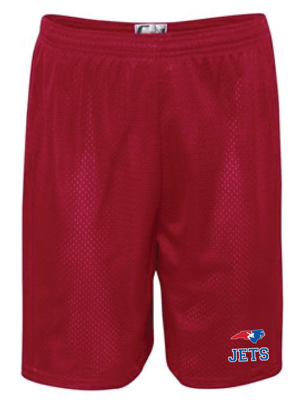 NC Jets Wrestling Tech Shorts - Red - 5KounT