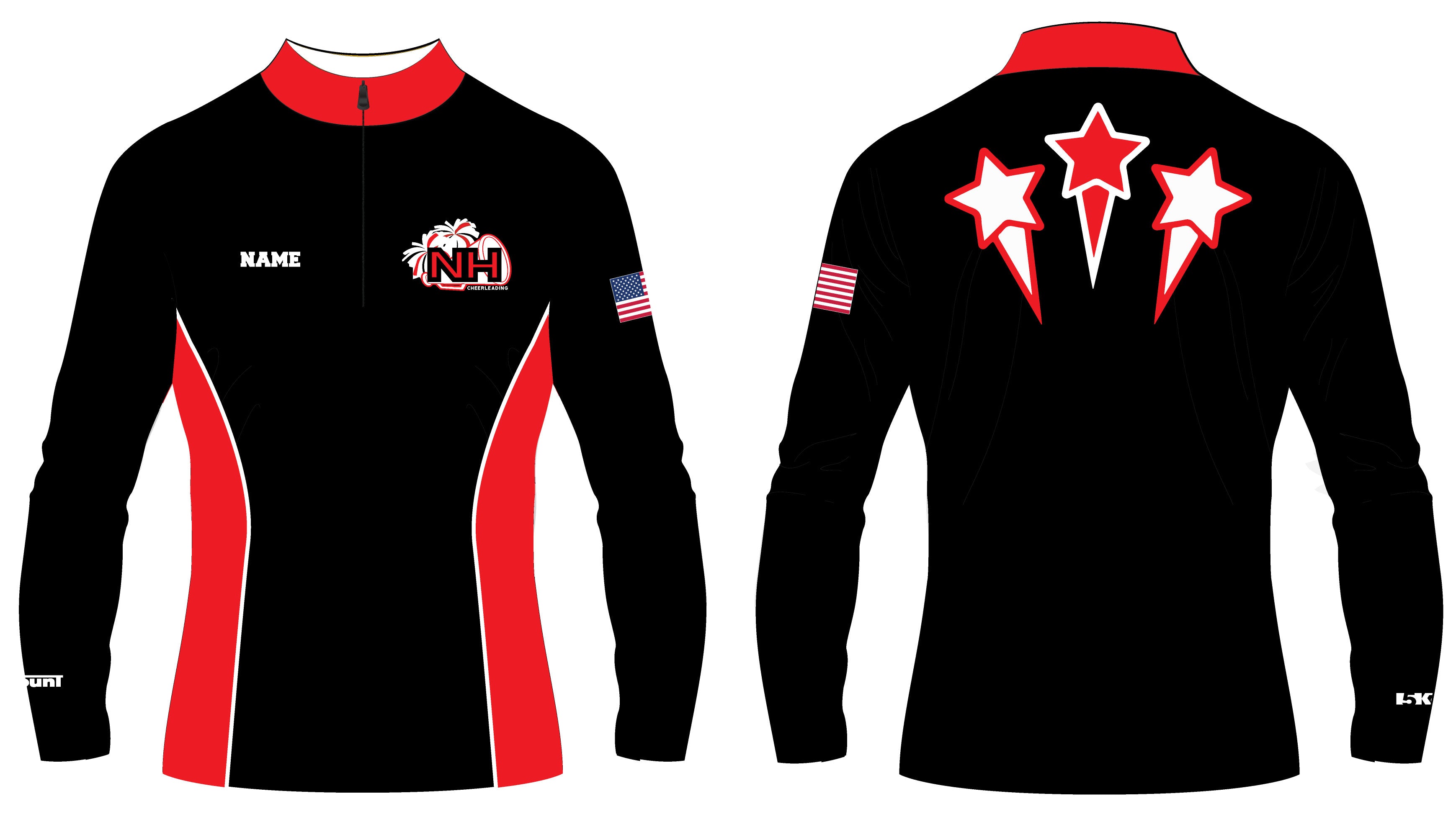 Highlands Cheer Sublimated Quarter Zip - 5KounT2018