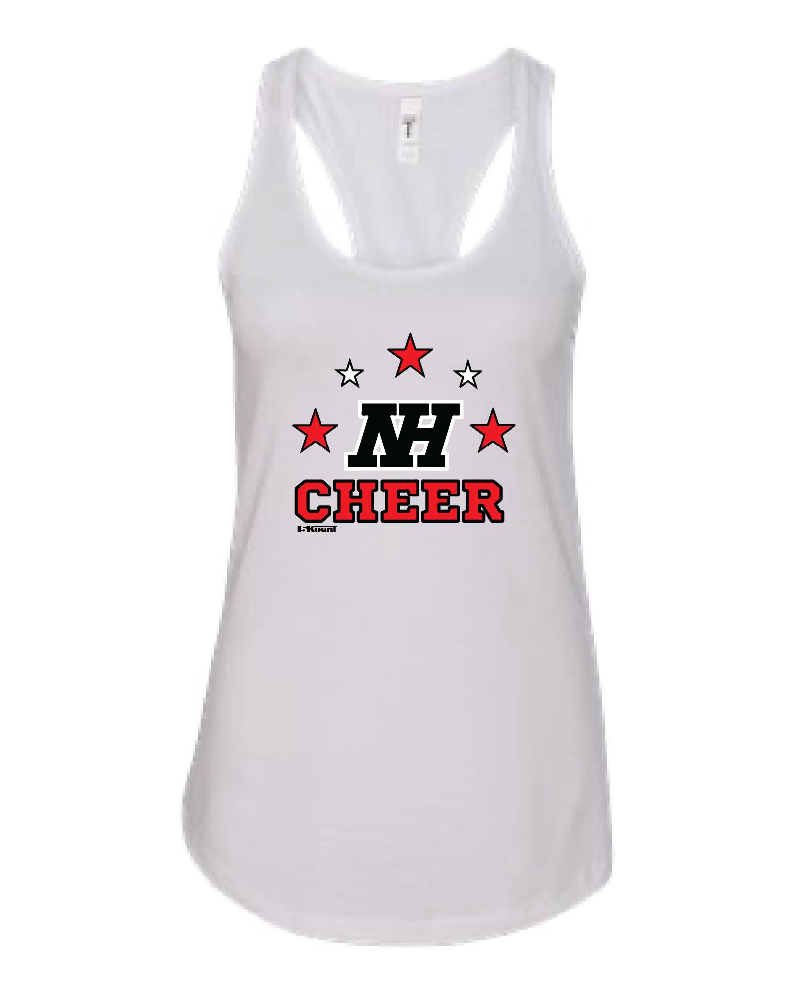 Highlands Cheer Ladies' Cotton Tank Top Design 1 - White - 5KounT2018