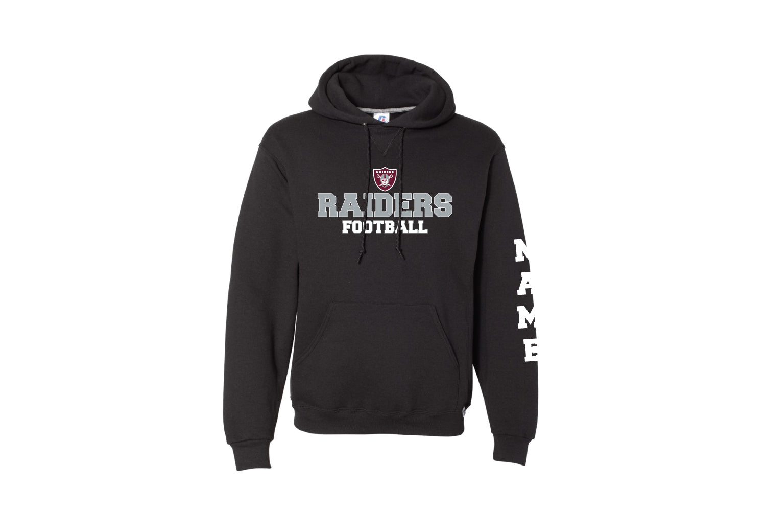 Nutley Raiders Football Cotton Hoodie - Black