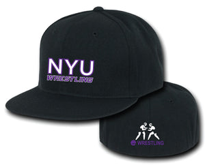 NYU Wrestling FlexFit Cap - Black - 5KounT