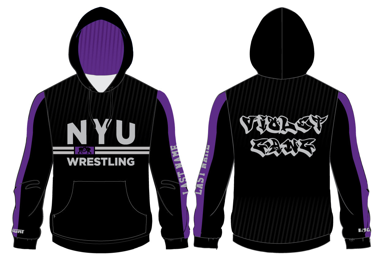 NYU Wrestling Sublimated Hoodie Collegiate/Violet Gang - 5KounT