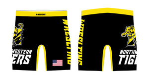 Northwestern Tigers Wrestling Sublimated Compression Shorts - 5KounT2018