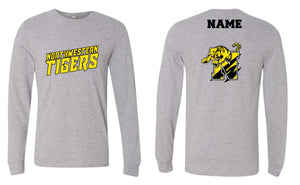 Northwestern Tigers Wrestling Cotton Long Sleeve Heather - Gray/Black - 5KounT2018