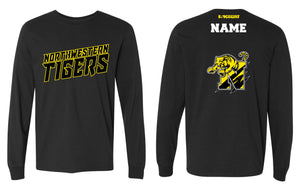 Northwestern Tigers Wrestling Cotton Long Sleeve Heather - Gray/Black - 5KounT2018