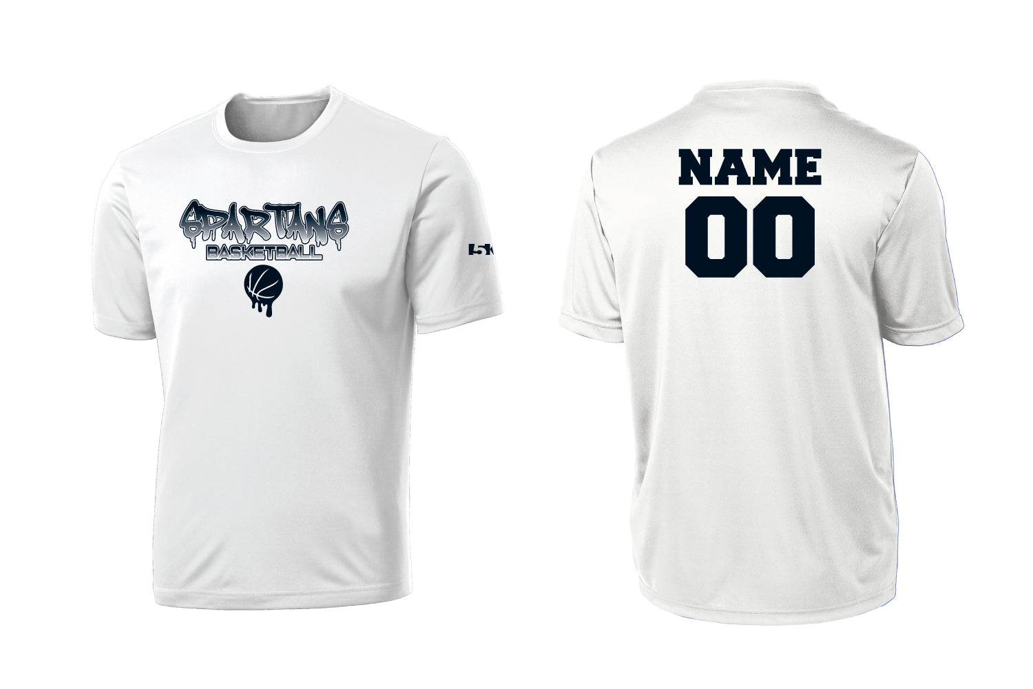Paramus Basketball Dryfit Performance Tee - White