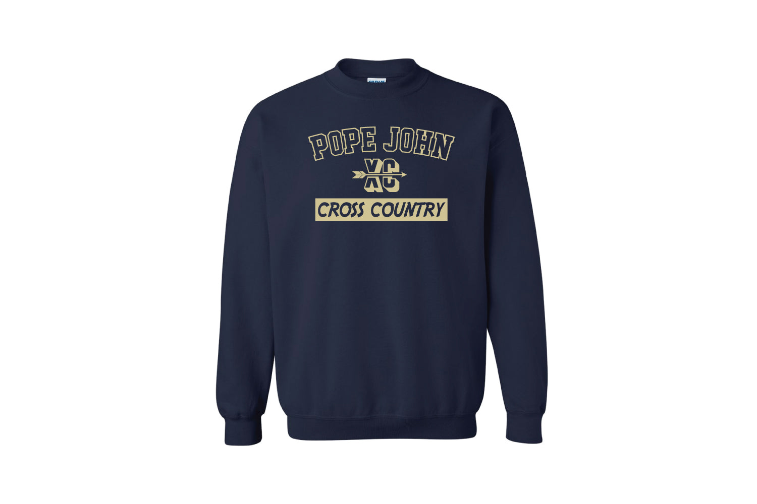 Pope John Cross Country Cotton Crewneck Sweatshirt - Navy - 5KounT2018