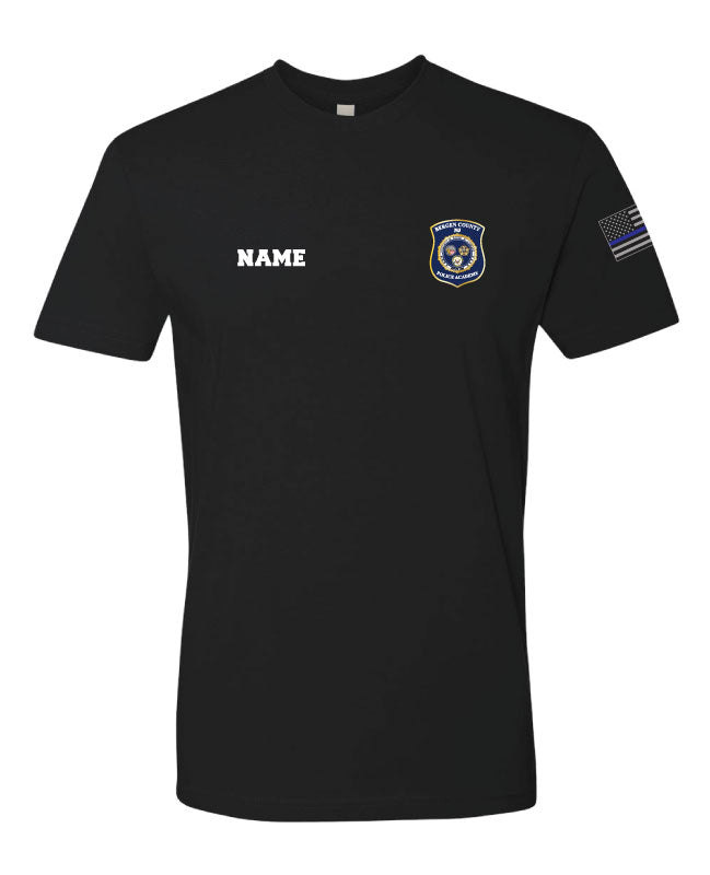 Bergen County Police Academy Cotton Crew Tee Black - 5KounT2018