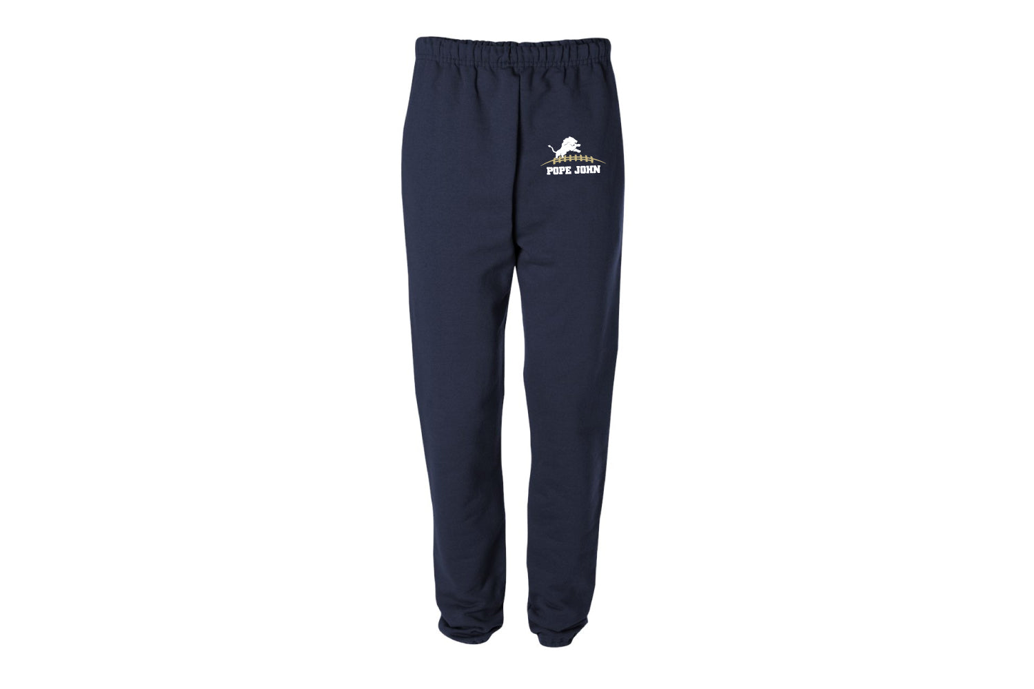 Pope John HS Football Cotton Sweatpants - Navy