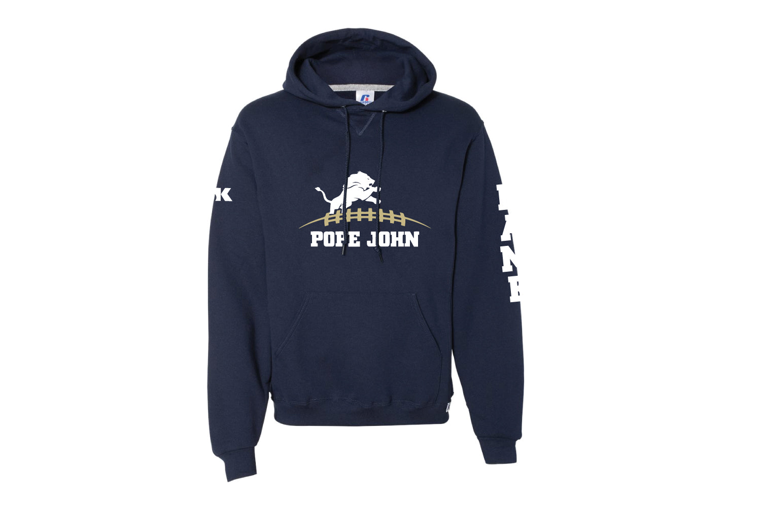 Pope John HS Football Cotton Hoodie - Navy