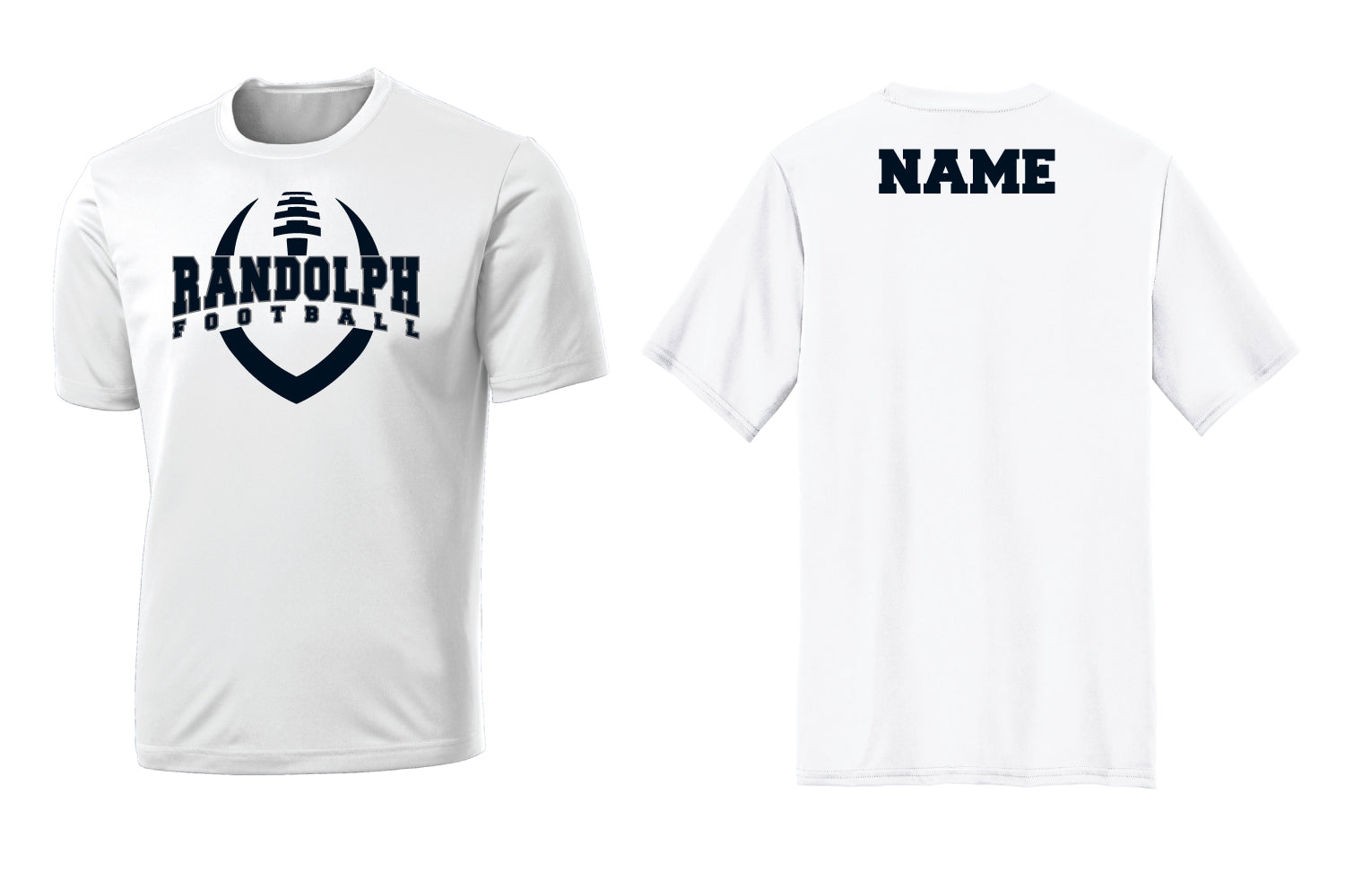 Randolph Football Dryfit Tee - White