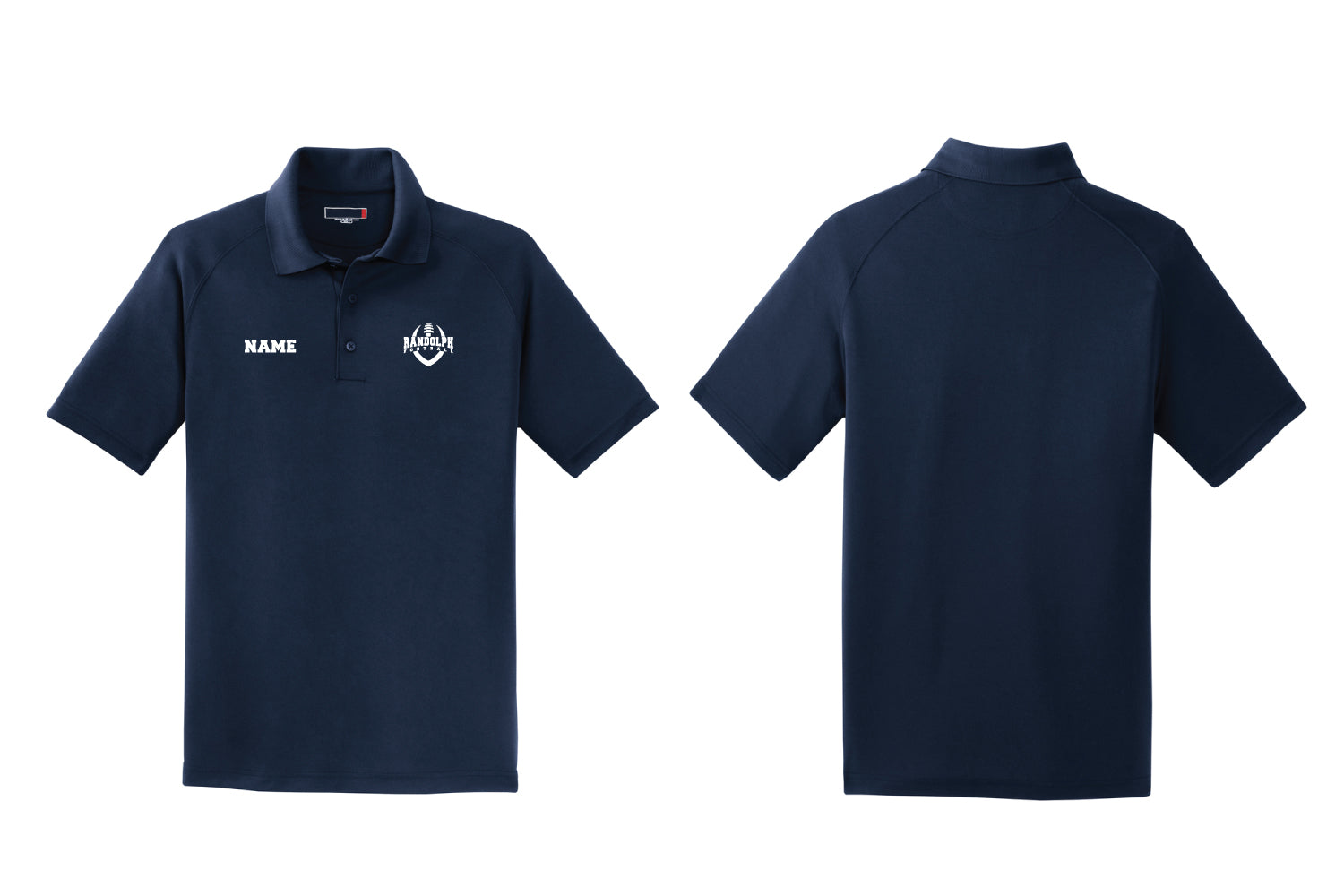 Randolph Football DryFit Polo Shirt - Navy
