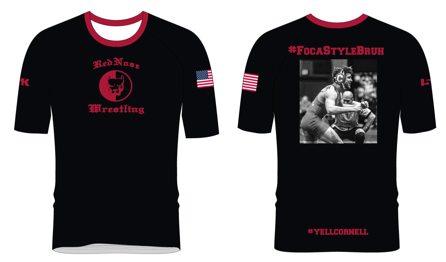Red Nose Sublimated Fight Shirt "#FocaStyleBruh"