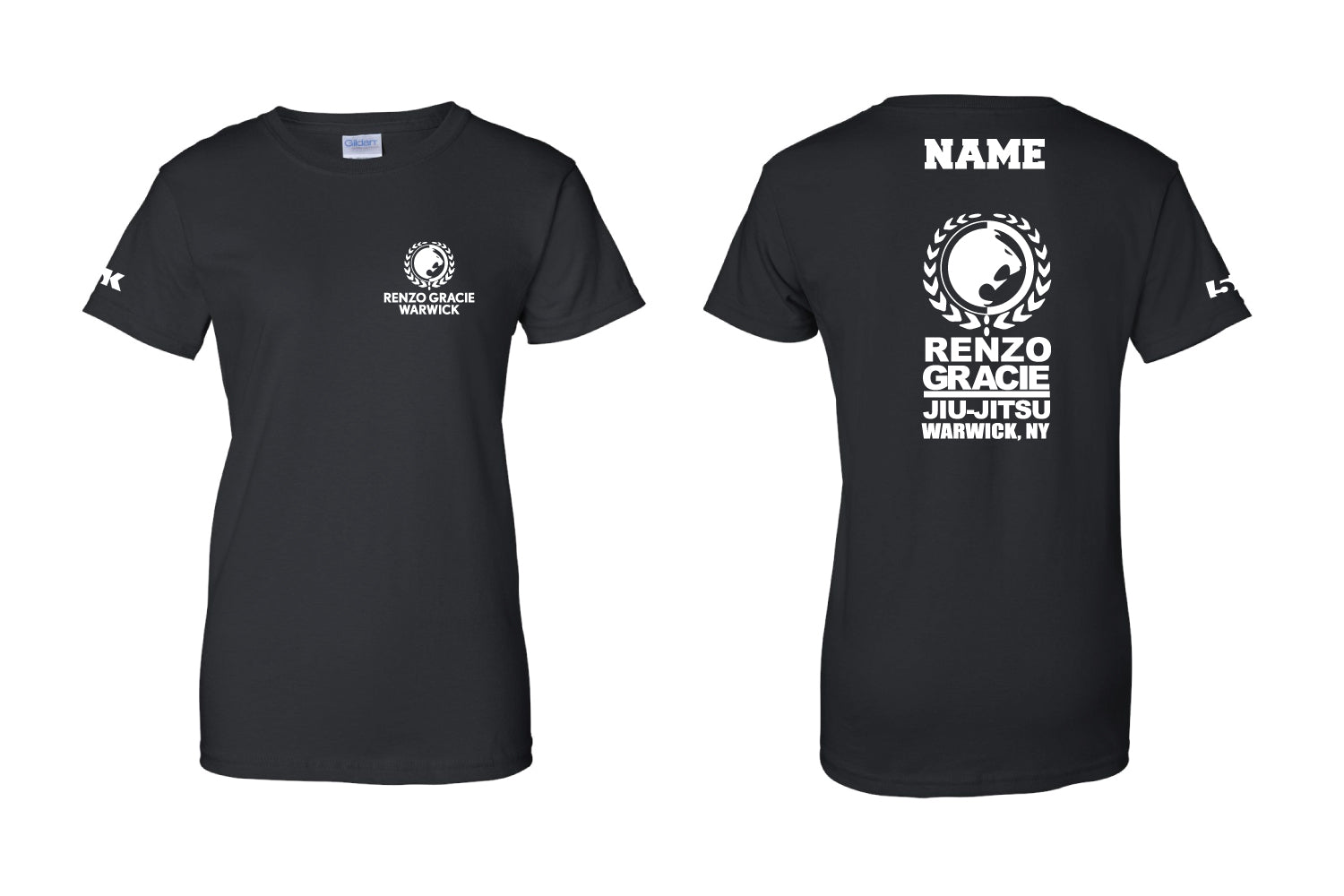 Renzo Gracie Jiu Jitsu Cotton Women's Crew Tee - Black