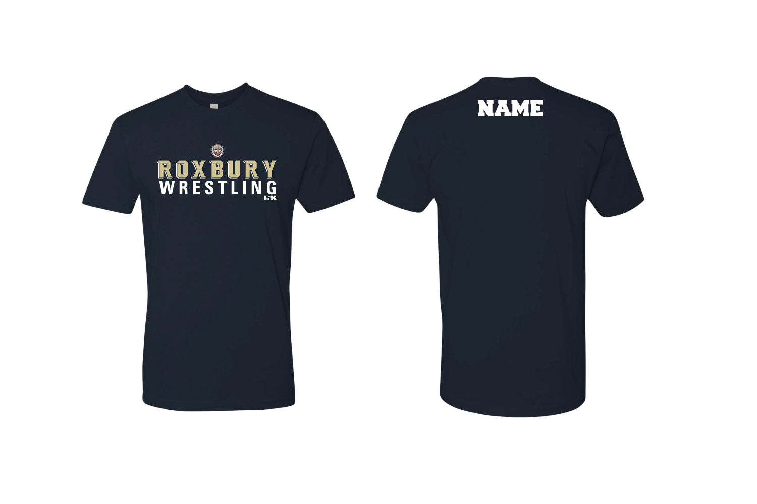 Roxbury Gaels Wrestling Cotton Crew Tee - Navy - 5KounT