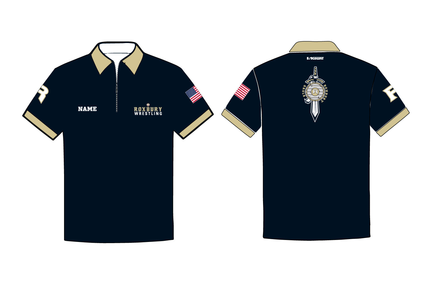 Roxbury Gaels Wrestling Sublimated Polo Shirt - 5KounT