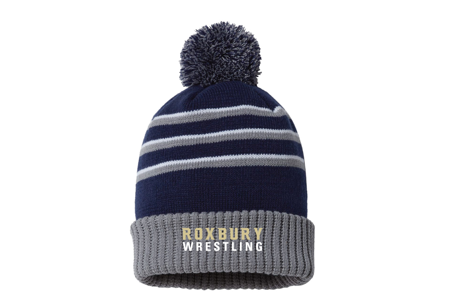 Roxbury Gaels Wrestling Pom Beanie - Navy - 5KounT