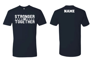 Randolph Football Bulldogs Stronger Together Cotton Crew Tee - Navy - 5KounT