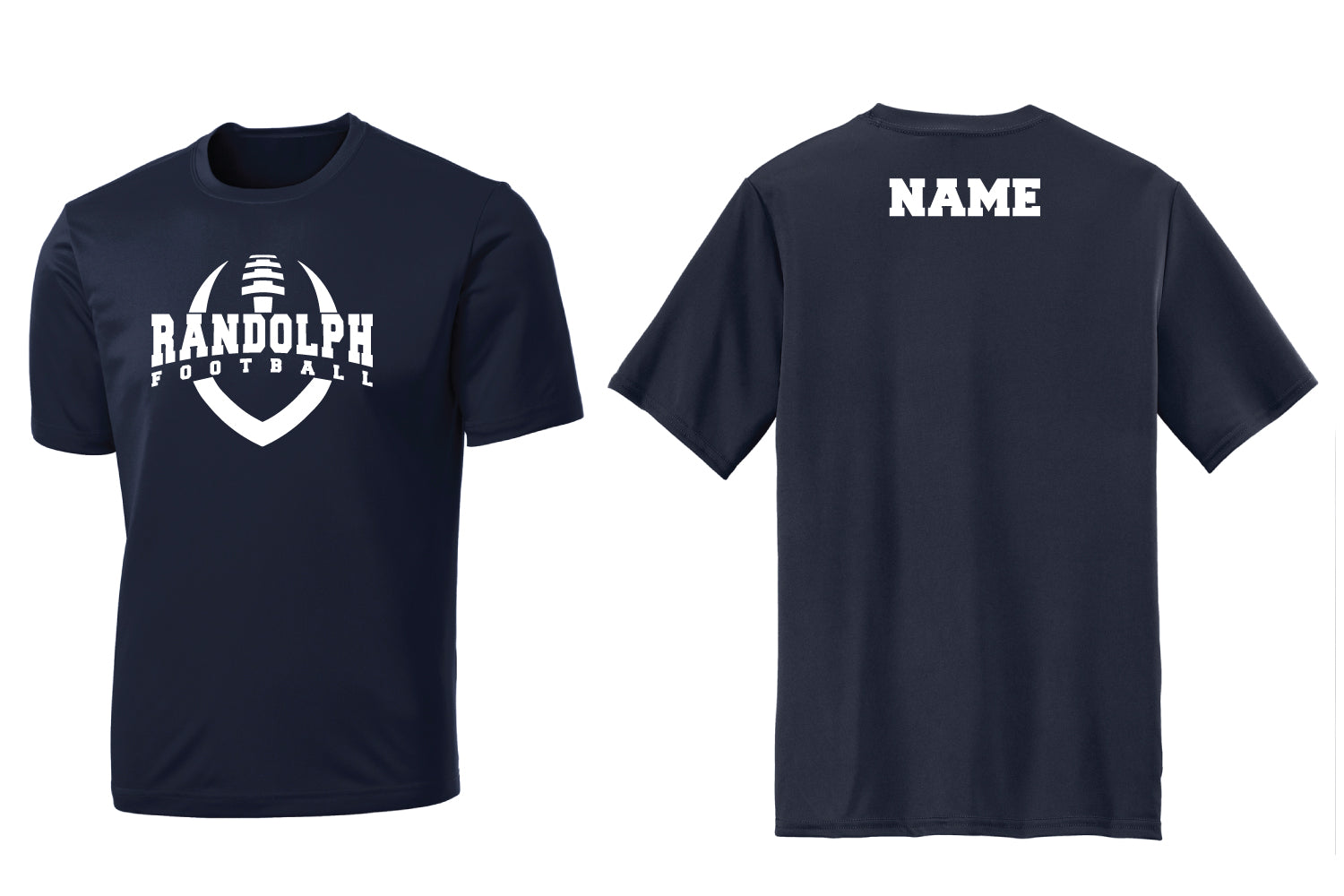Randolph Football Dryfit Tee - Navy - 5KounT