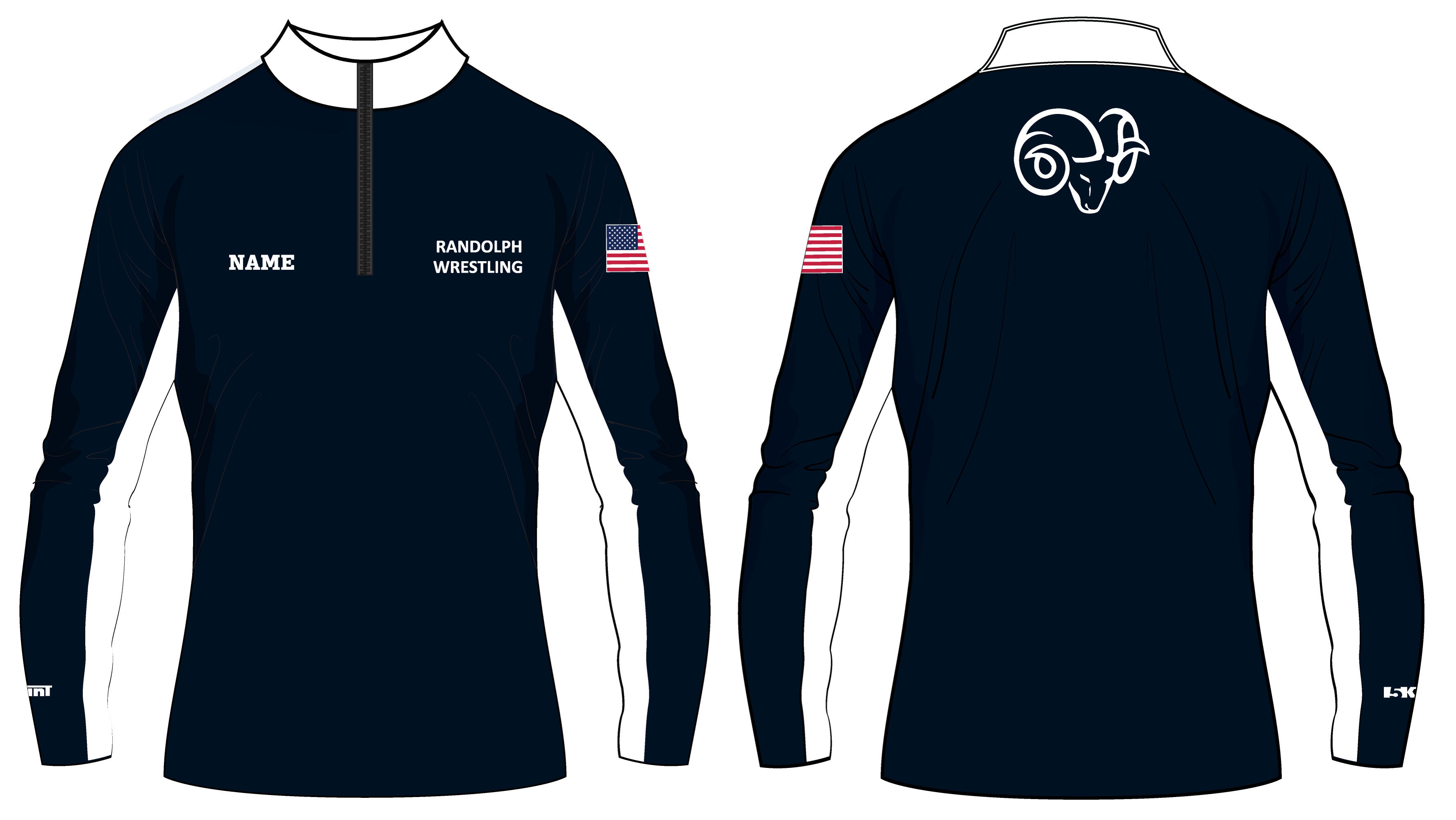 Randolph Wrestling Sublimated Quarter Zip - 5KounT2018