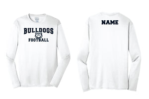 Randolph Football Bulldogs Long Sleeve Stronger Together Dryfit Performance Tee - Silver - 5KounT