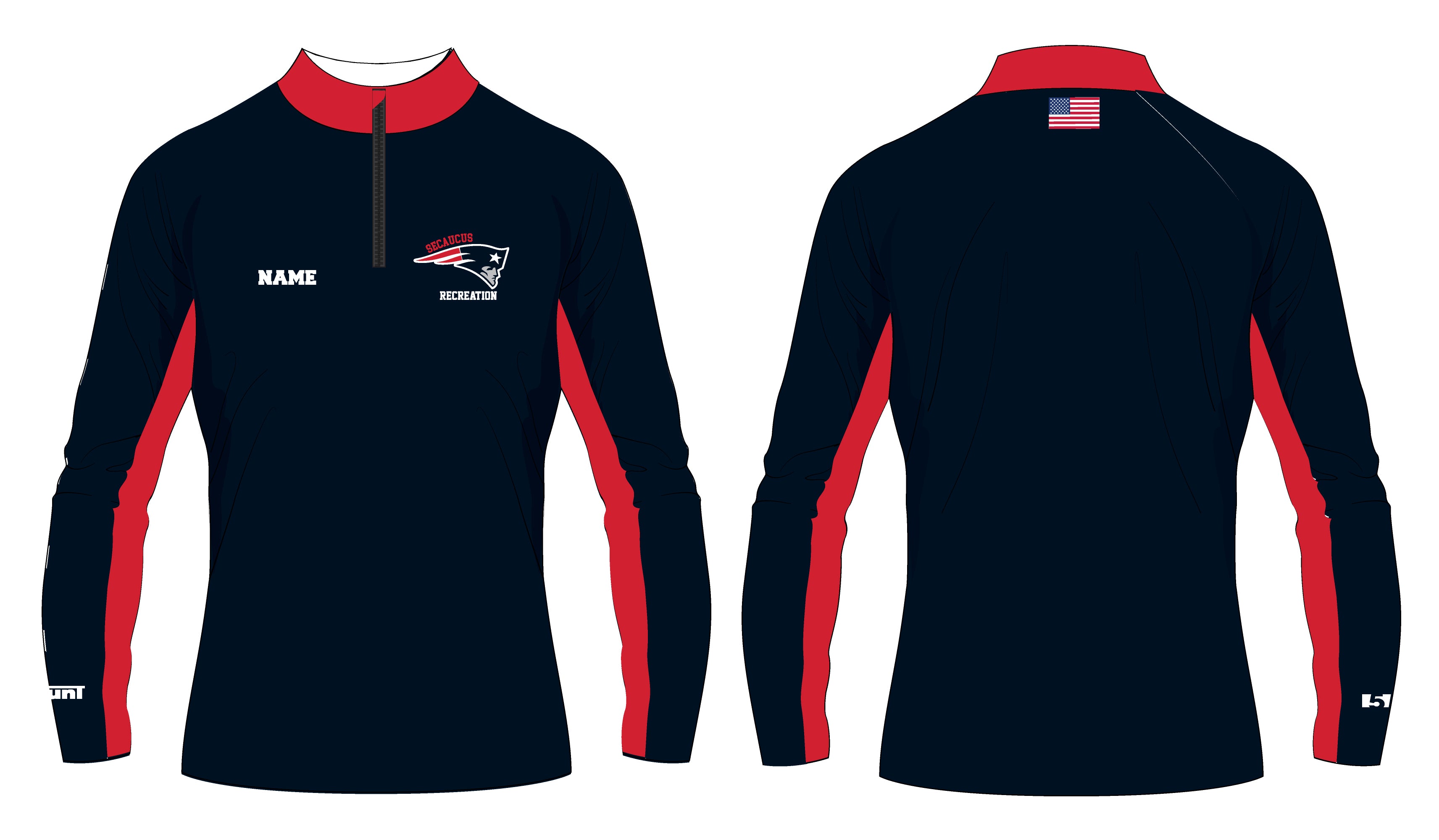 Secaucus Recreation Sublimated Quarter Zip v2 – 5K Sports