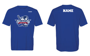 Secaucus Hockey Dryfit Performance Tee - White/Royal - 5KounT2018