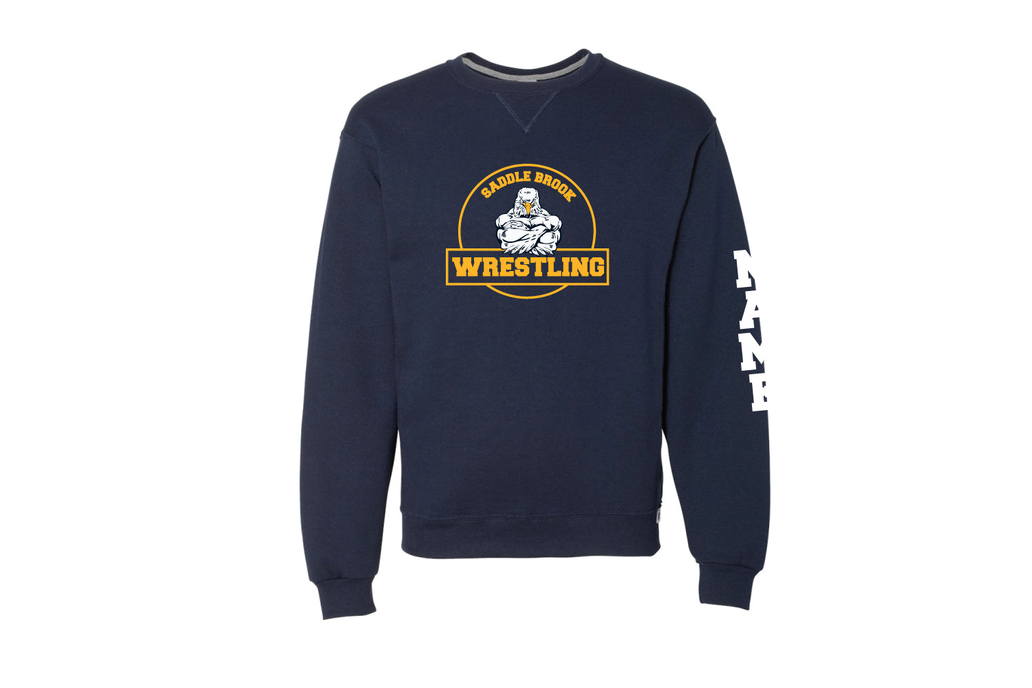 Saddle Brook Youth Wrestling Cotton Crewneck Sweatshirt - Navy