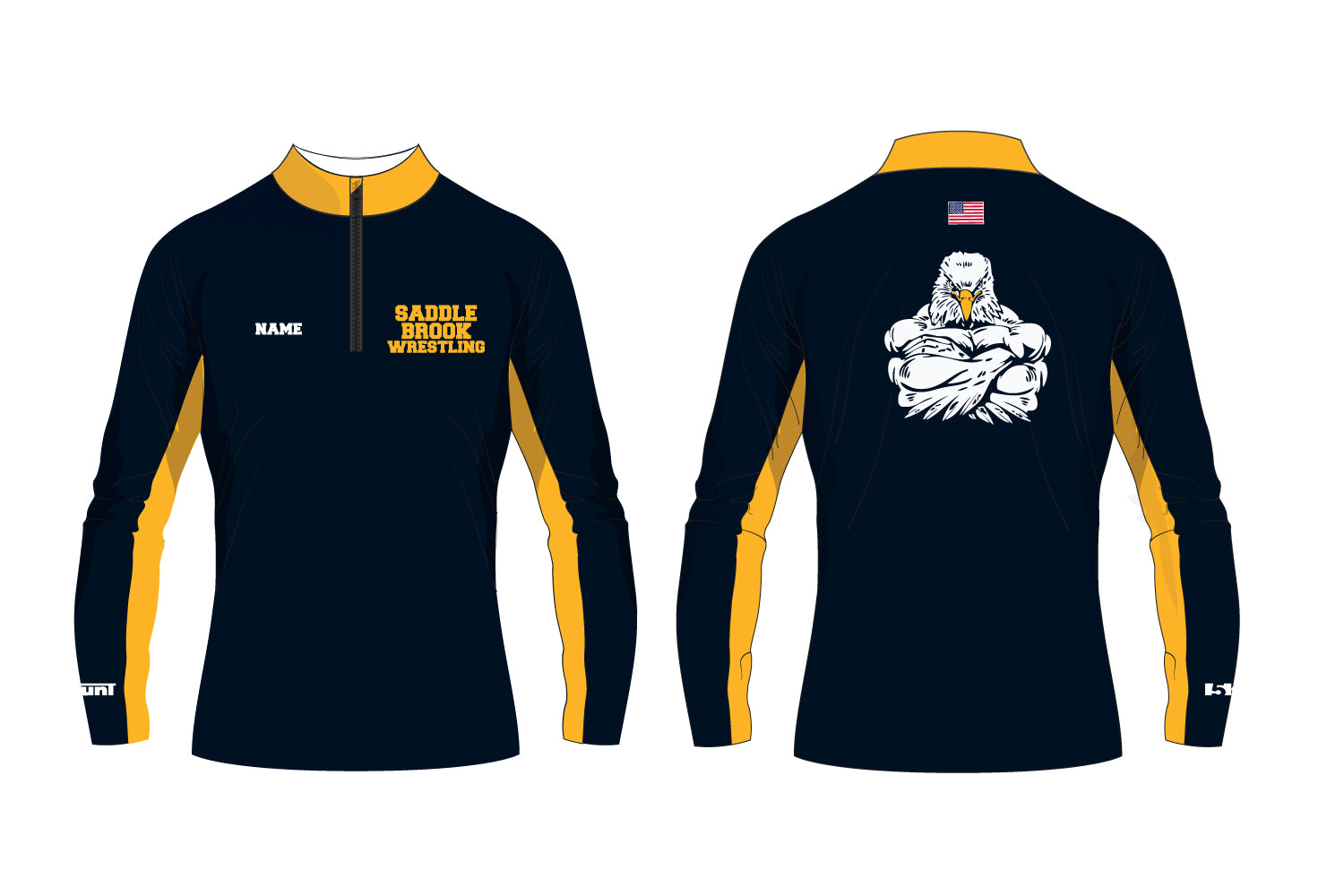 Saddle Brook Youth Wrestling Sublimated Quarter Zip