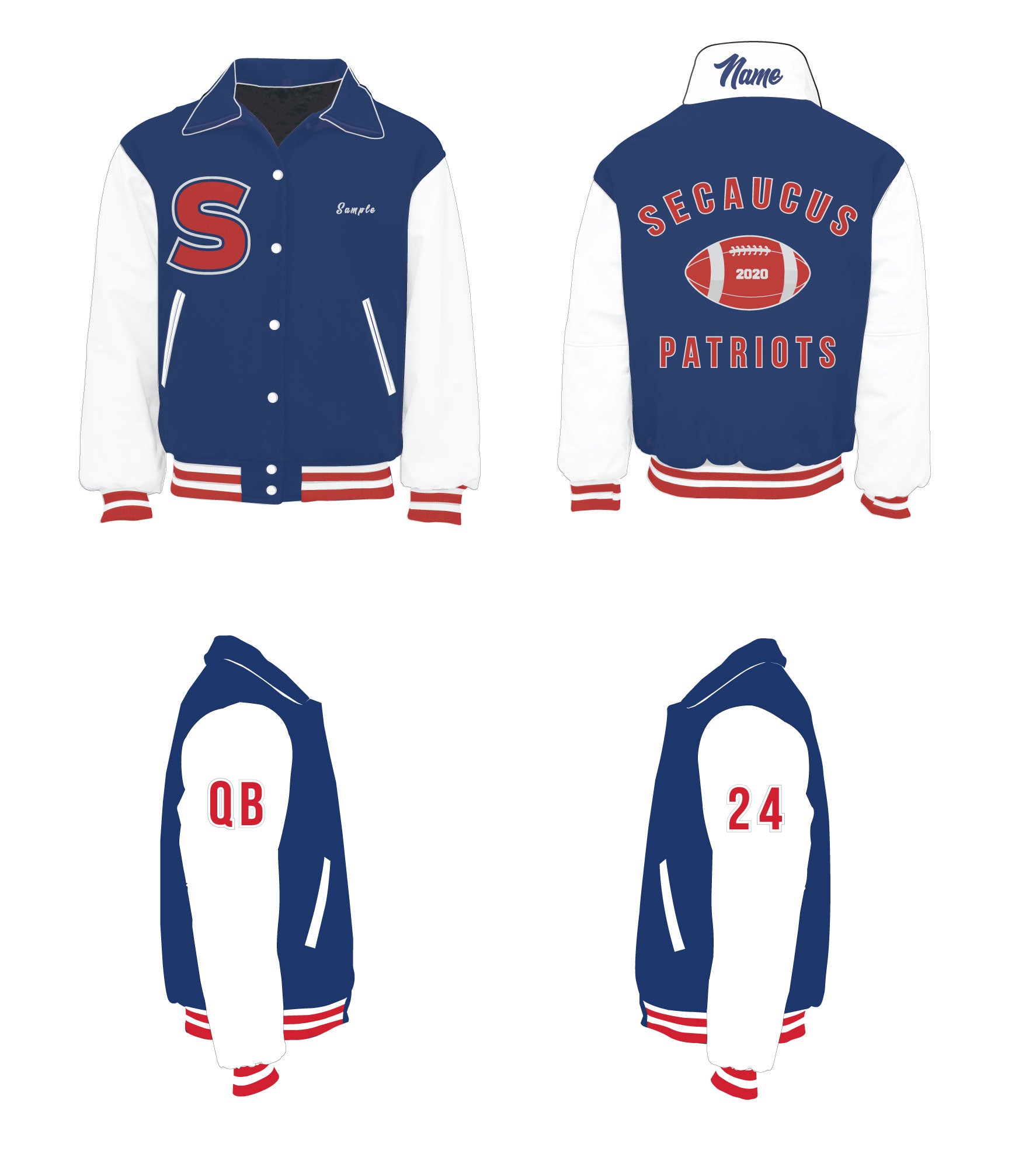 Secaucus Patriots Varsity Jacket - 5KounT