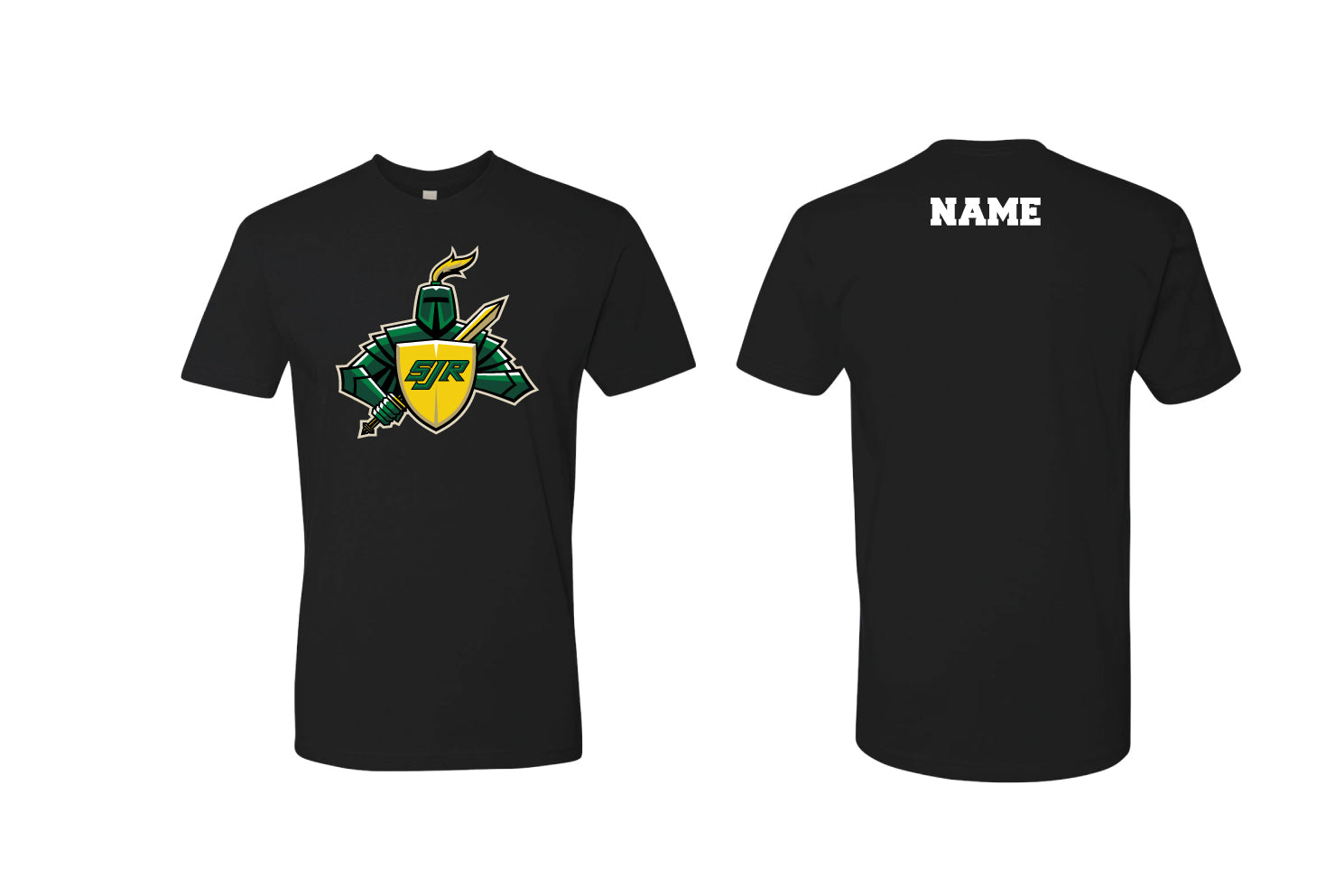 SJR Wrestling Cotton Crew Tee - Black