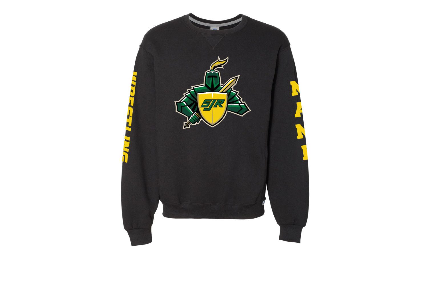 SJR Wrestling Cotton Crewneck Sweatshirt - Black