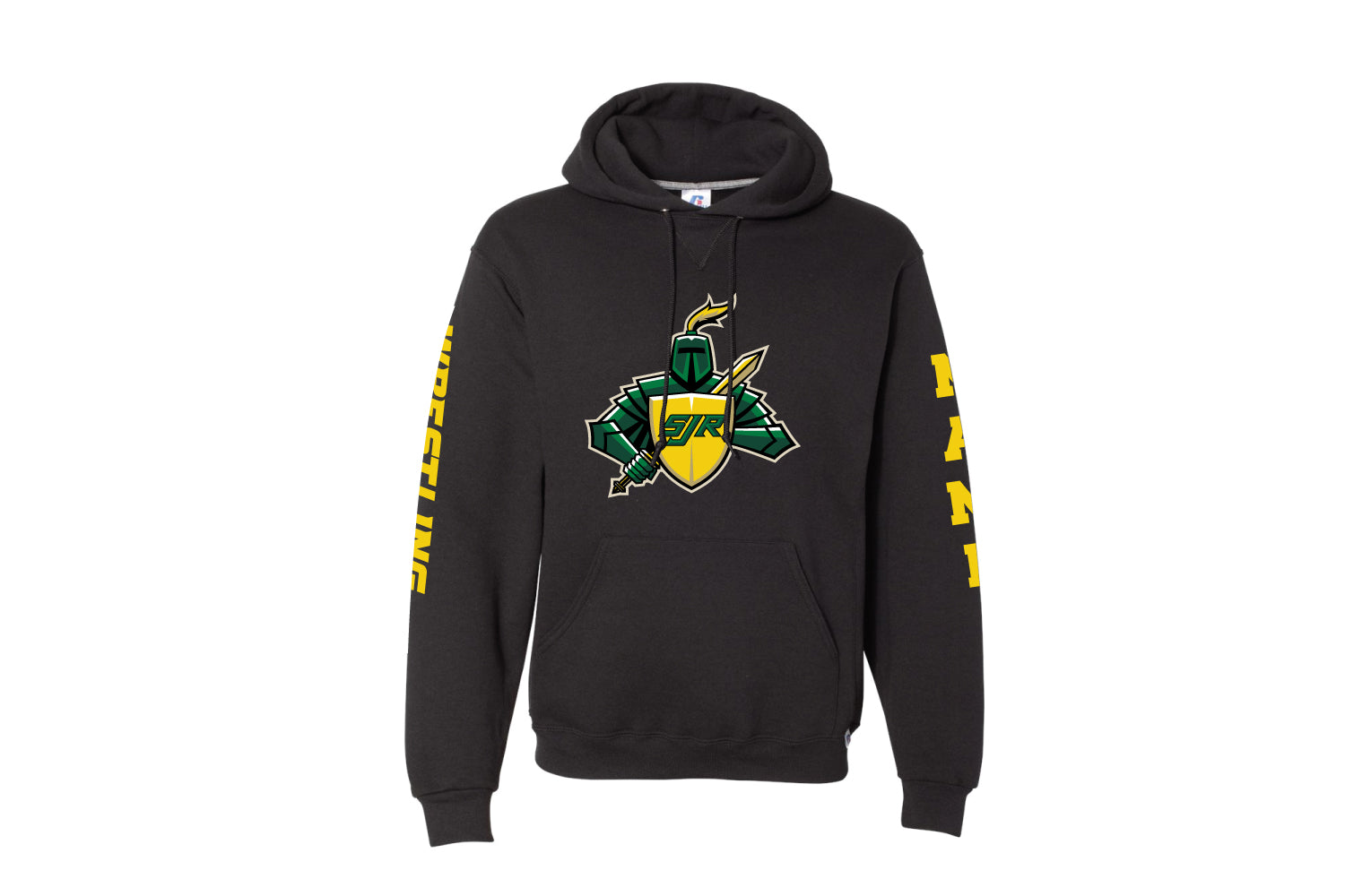 SJR Wrestling Cotton Hoodie - Black