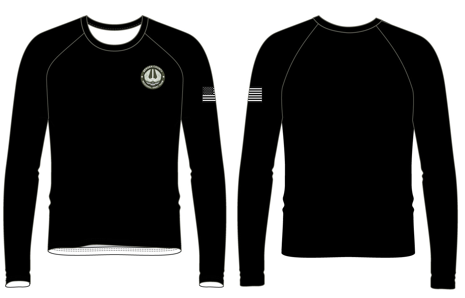 Bergen County SWAT Team Long Sleeve Performance Shirt - 5KounT