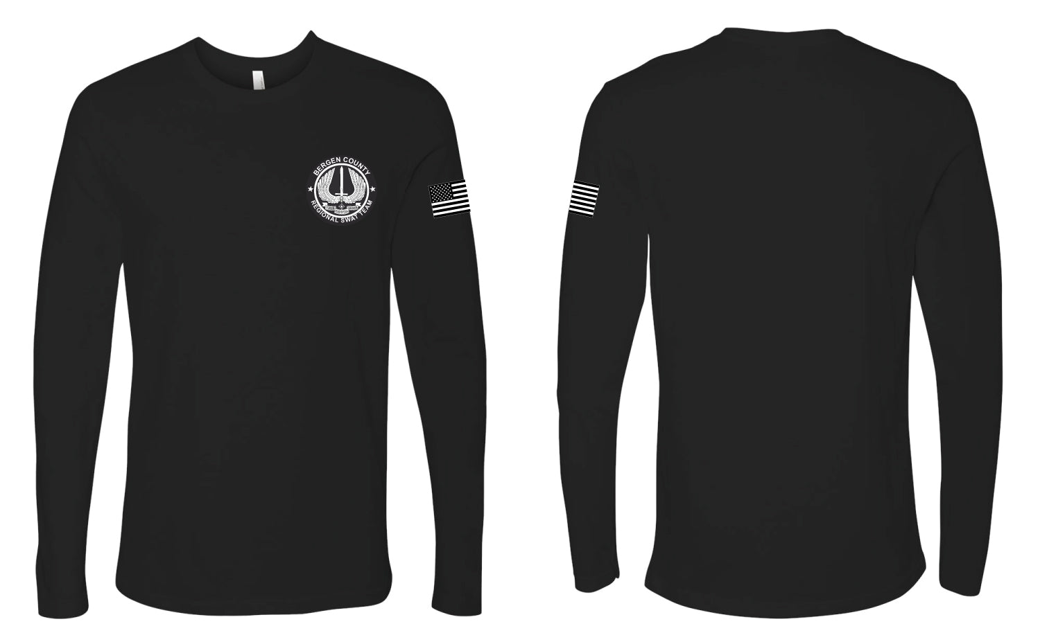 Bergen County SWAT Team Long Sleeve Cotton Crew - 5KounT