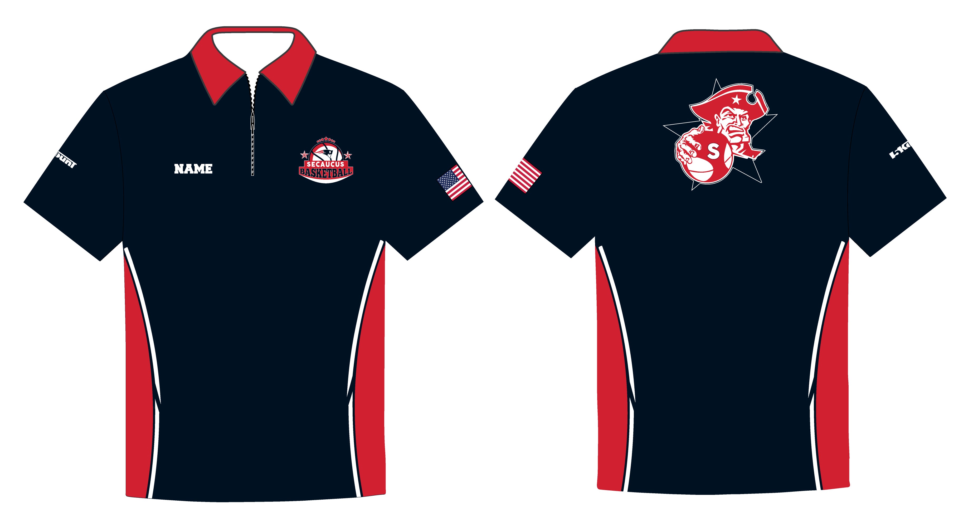 Secaucus Basketball Sublimated Polo - 5KounT2018