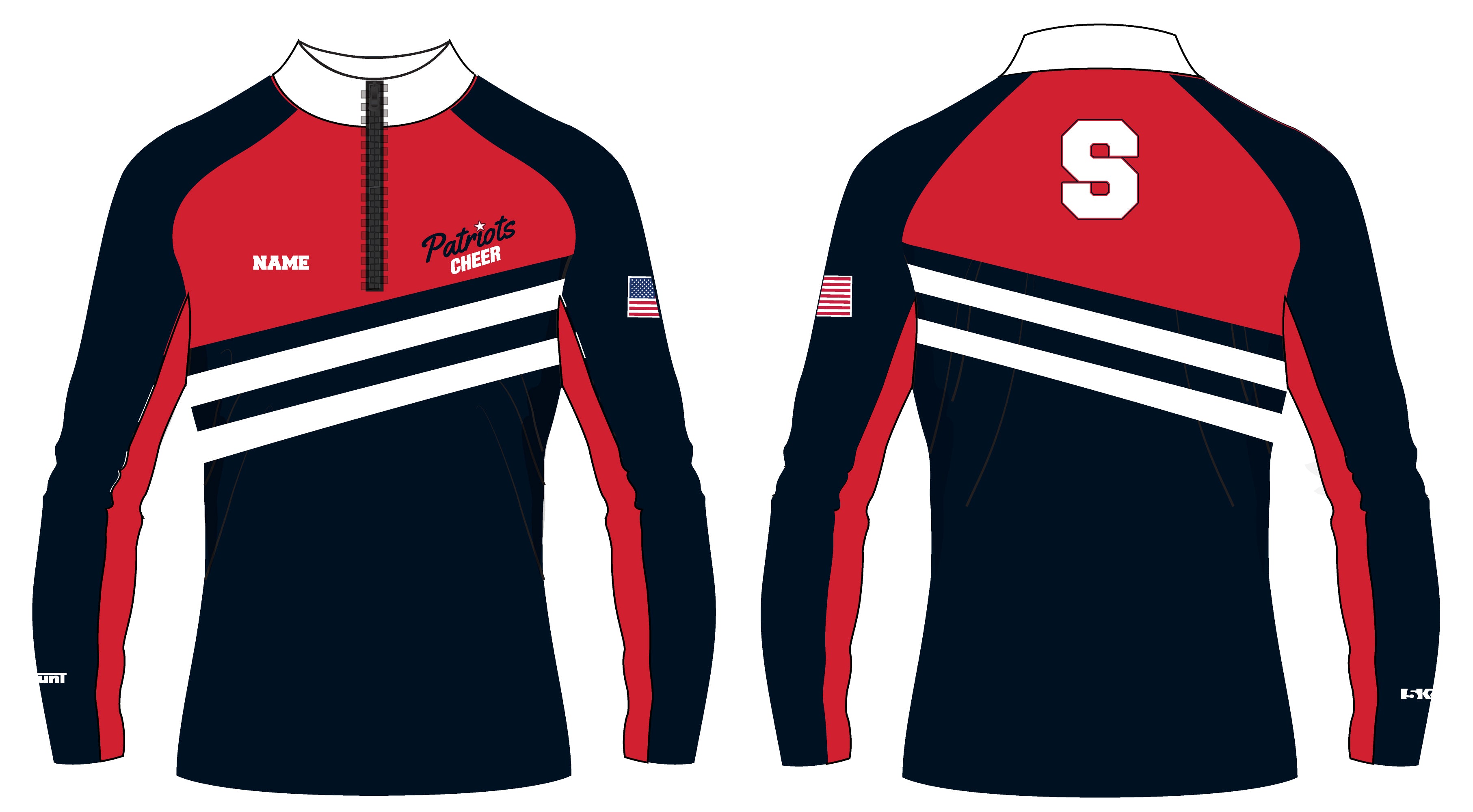 Secaucus Cheer Sublimated Quarter Zip - 5KounT2018