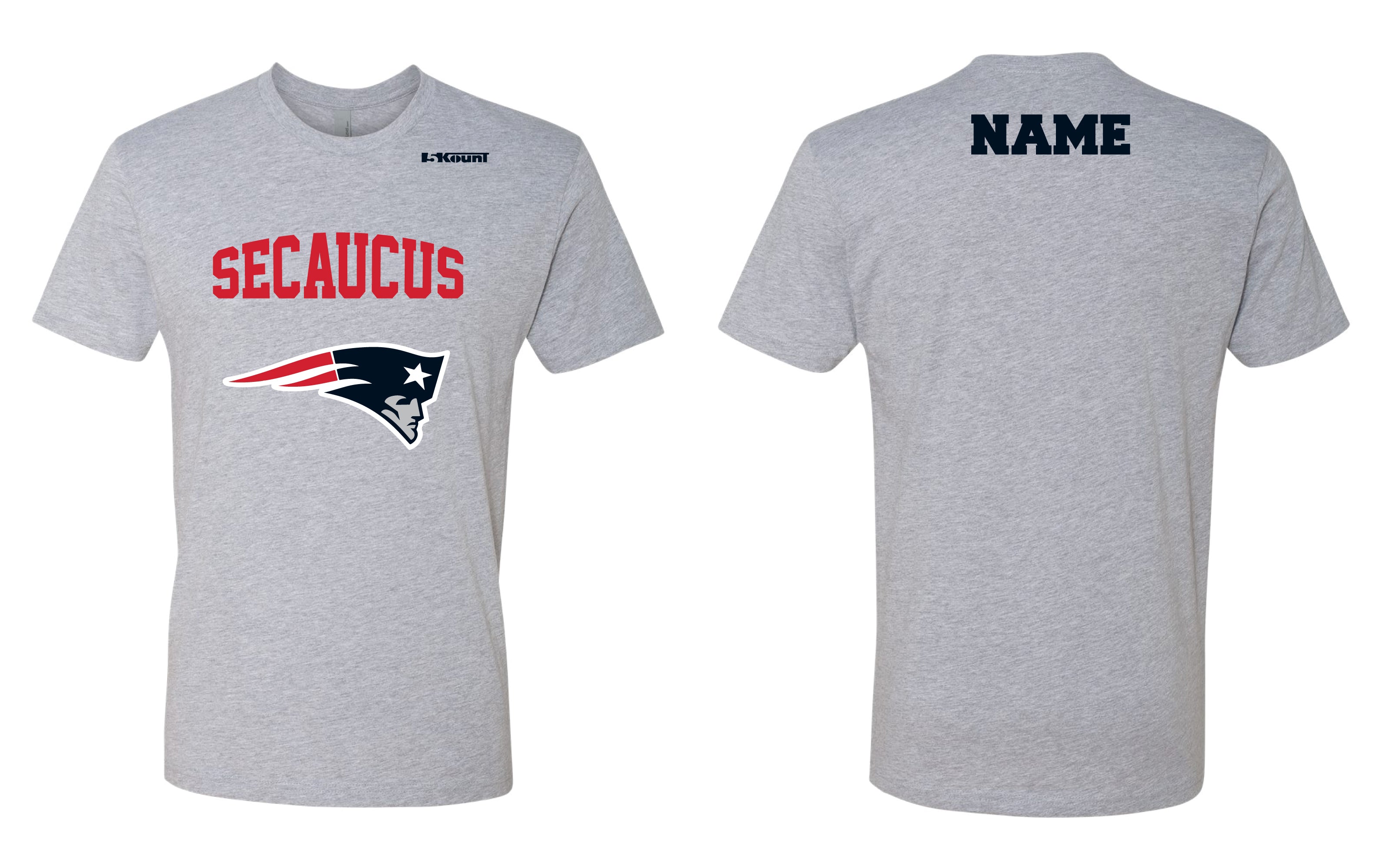 Secaucus Community Cotton Crew Tee - Heather Grey - 5KounT2018