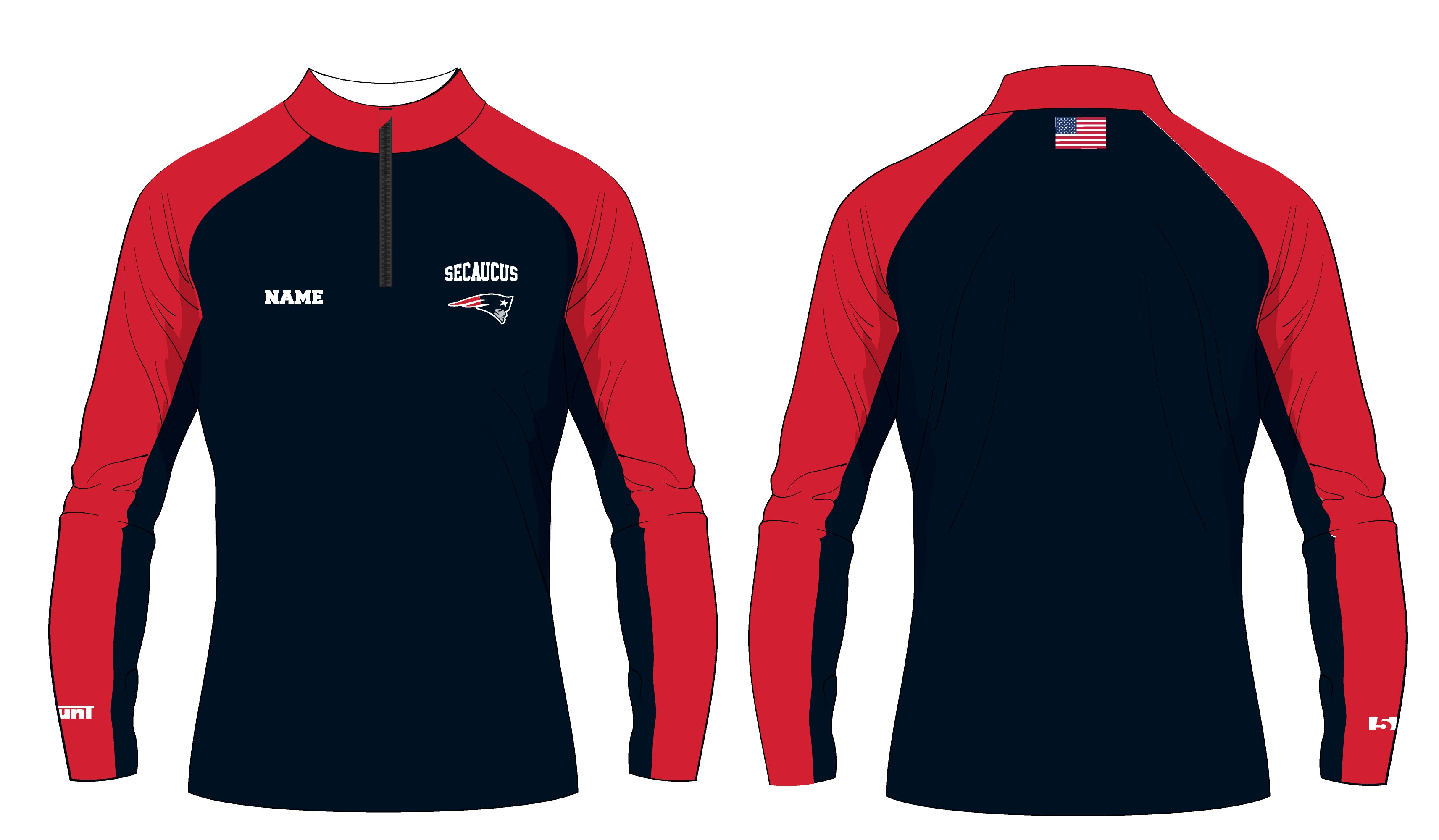 Secaucus Community Sublimated Quarter Zip v2 - 5KounT2018