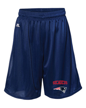 Secaucus Community Russell Athletic Tech Shorts - Silver/Navy - 5KounT2018