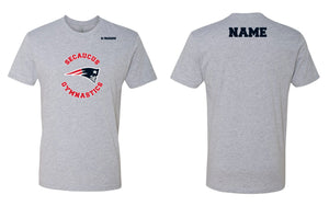 Secaucus Gymnastics Cotton Crew Tee - Heather Grey - 5KounT2018