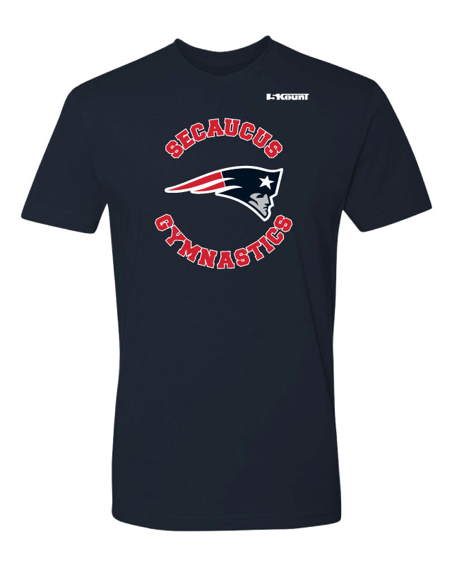 Secaucus Gymnastics Cotton Crew Tee - Navy - 5KounT2018