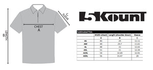 Secaucus Wrestling Sublimated Polo - 5KounT